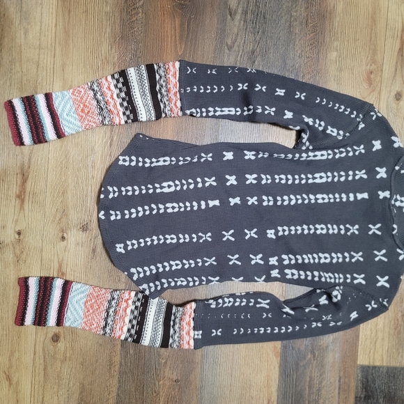 Free People We The Free Wonderful Swit Thermal Top Grey XS EUC - Picture 8 of 14